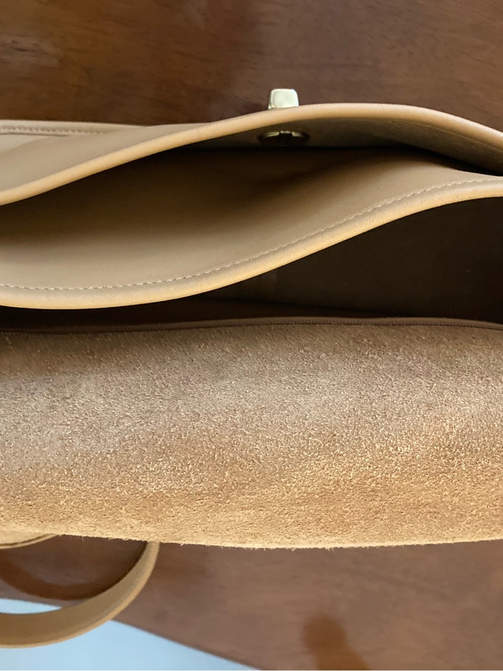 Vintage Coach City Classic Tan Leather Flap Shoulder Bag - Picture 5 of 6